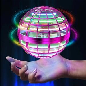 LED Flying Orb Toy for Kids - Pink